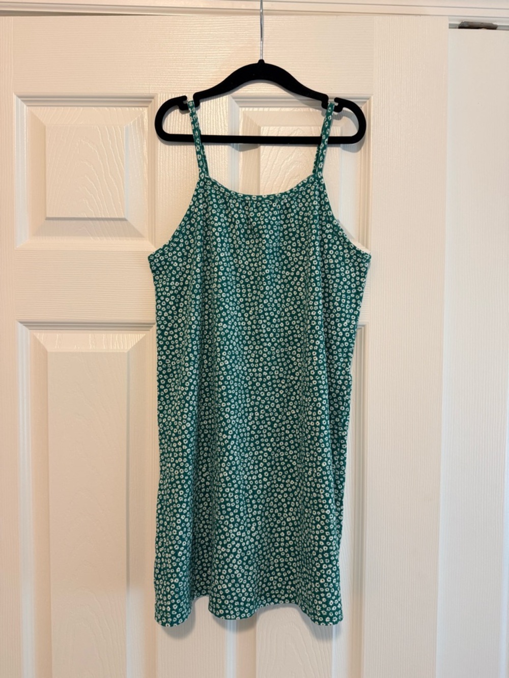 Crewcuts Green Floral Mini Slip Dress